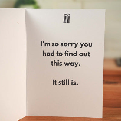 40 Was Old Birthday Card - Minimalist Studio