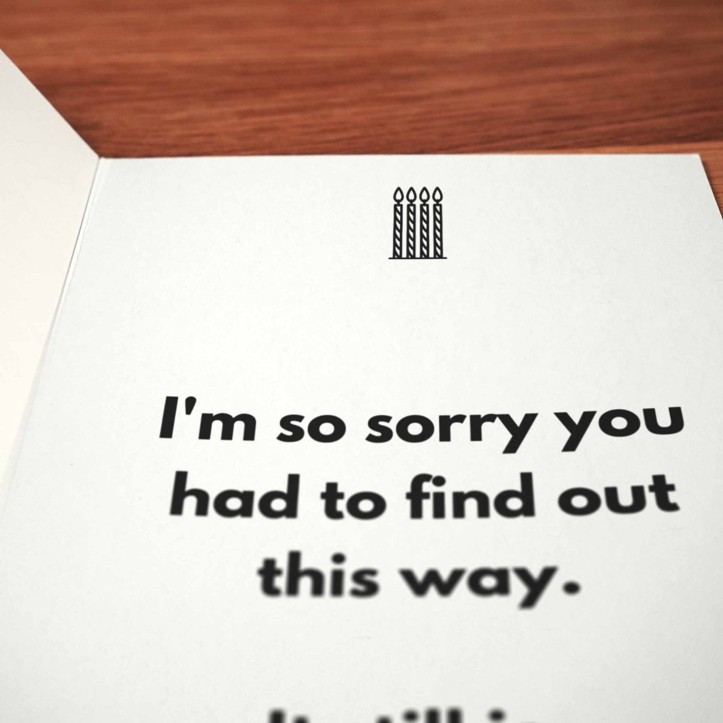 40 Was Old Birthday Card - Minimalist Studio