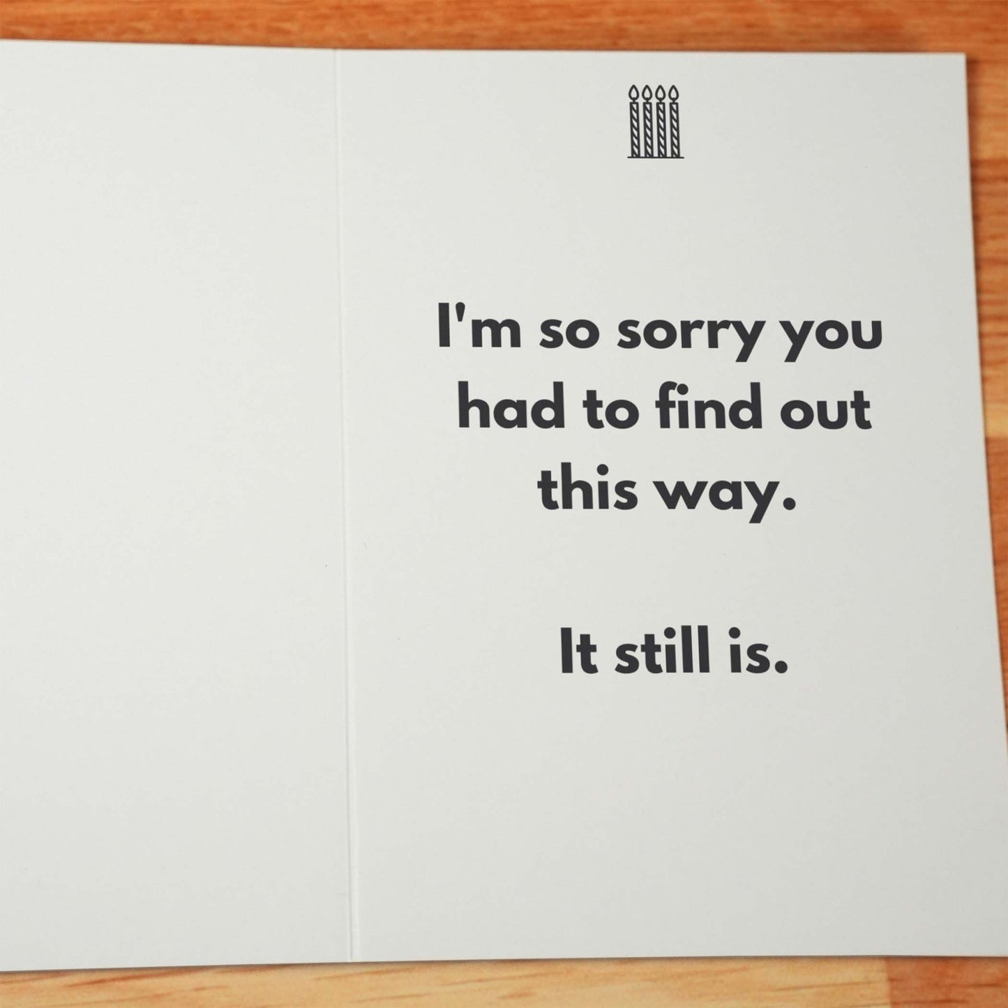 40 Was Old Birthday Card - Minimalist Studio