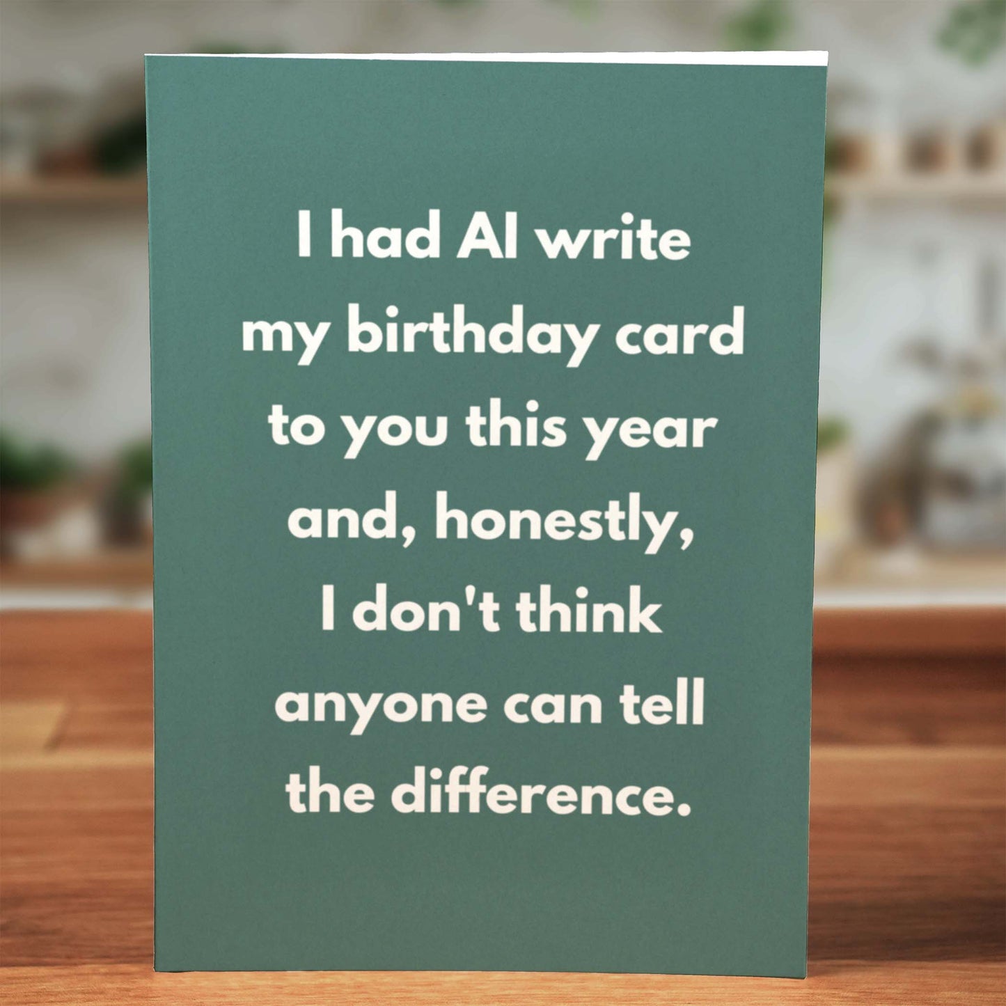 AI Birthday Card - Minimalist Studio