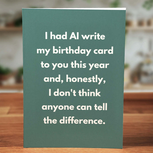 AI Birthday Card - Minimalist Studio