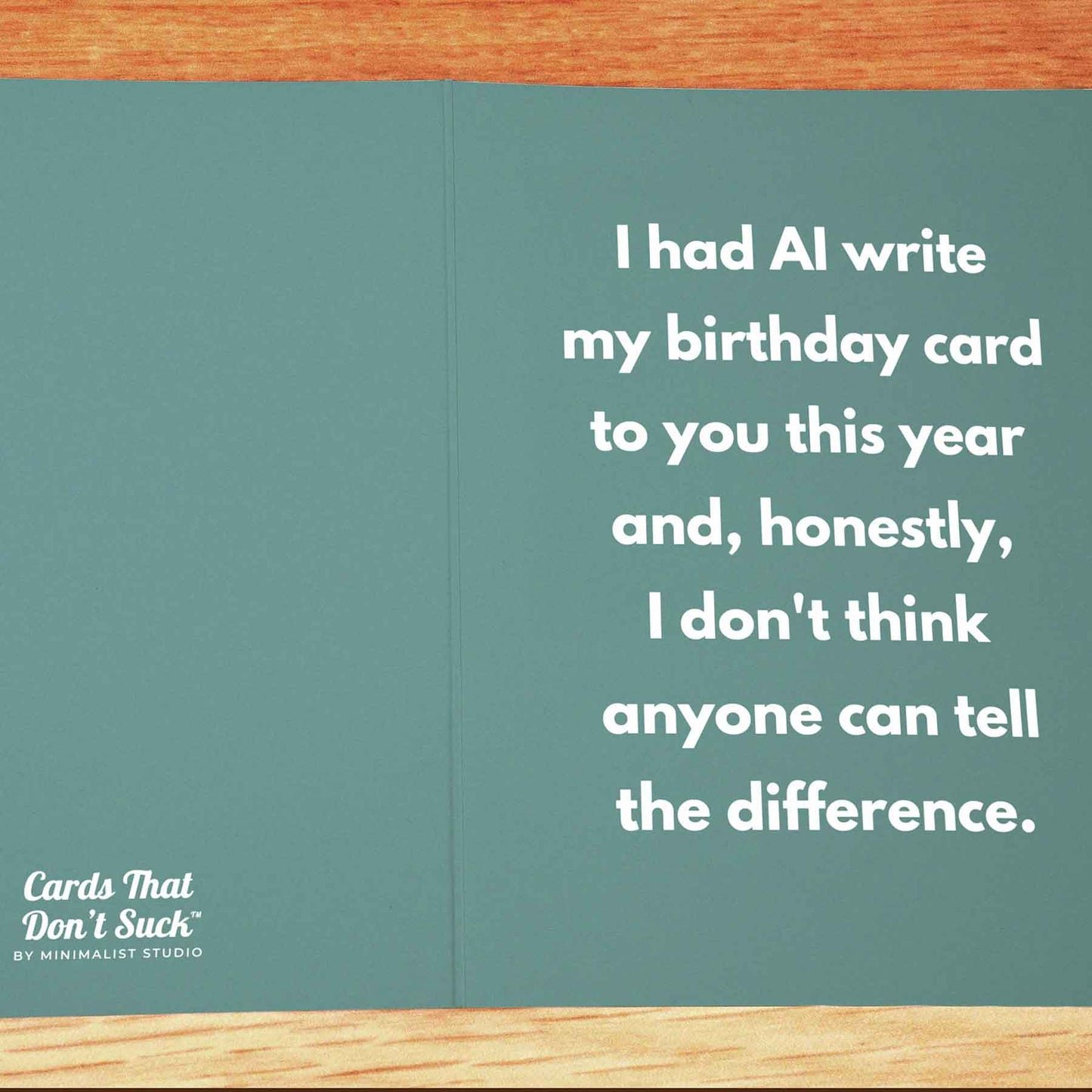 AI Birthday Card - Minimalist Studio