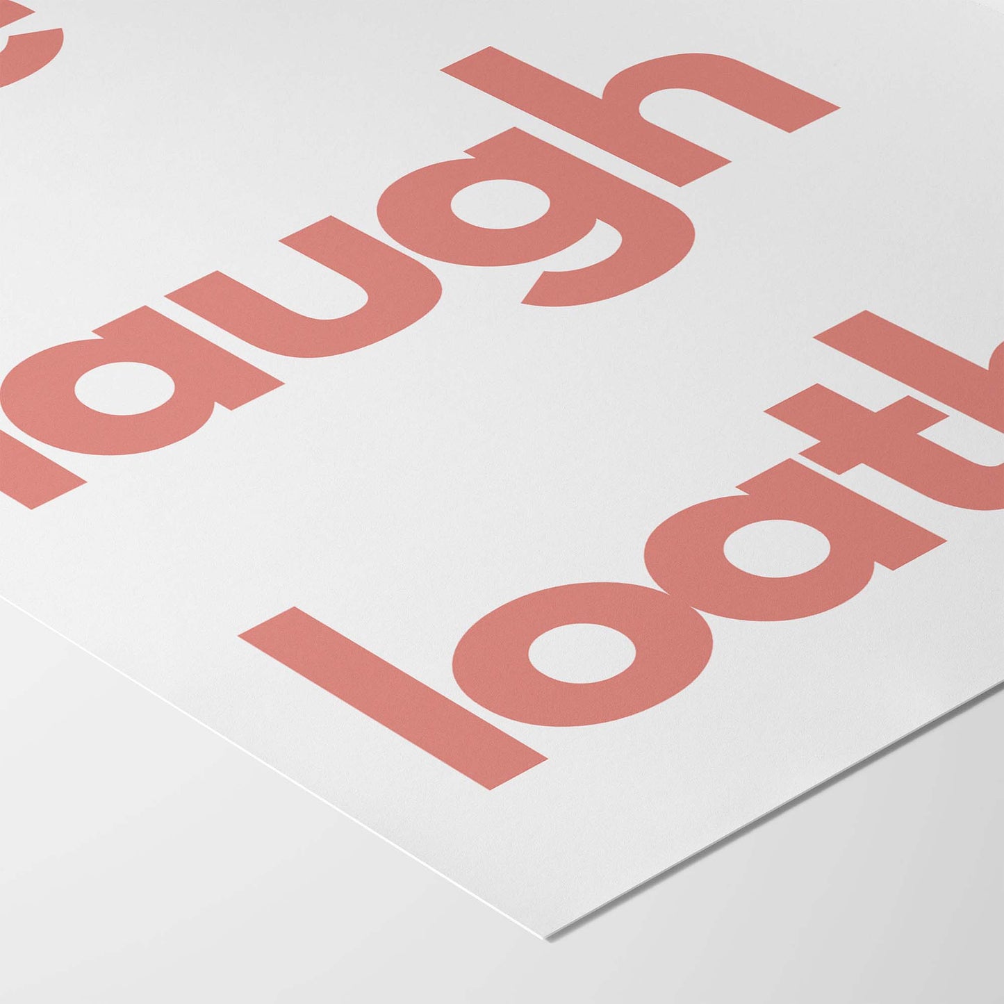 Live Laugh Loathe Art Print - Minimalist Studio