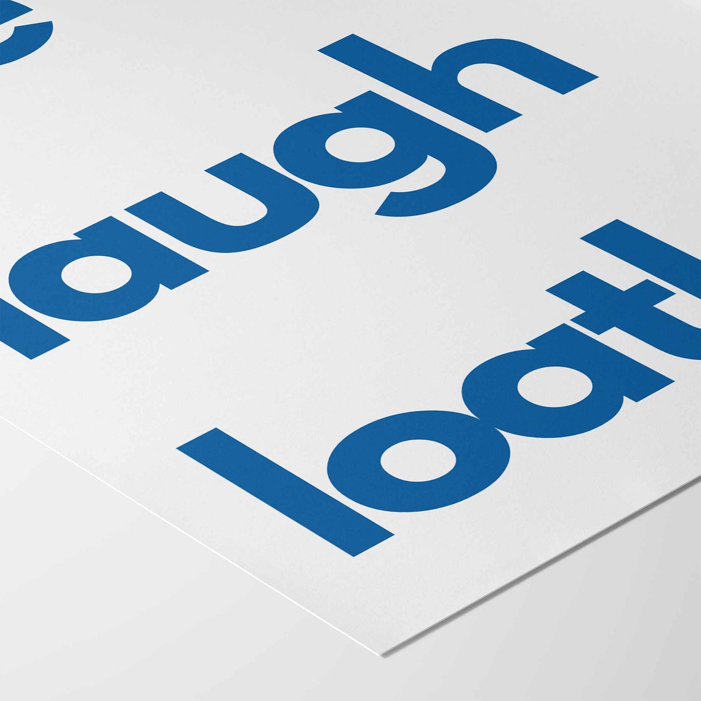 Live Laugh Loathe Art Print - Minimalist Studio