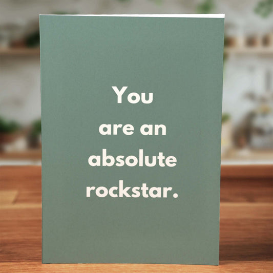 Absolute Rockstar Card - Minimalist Studio