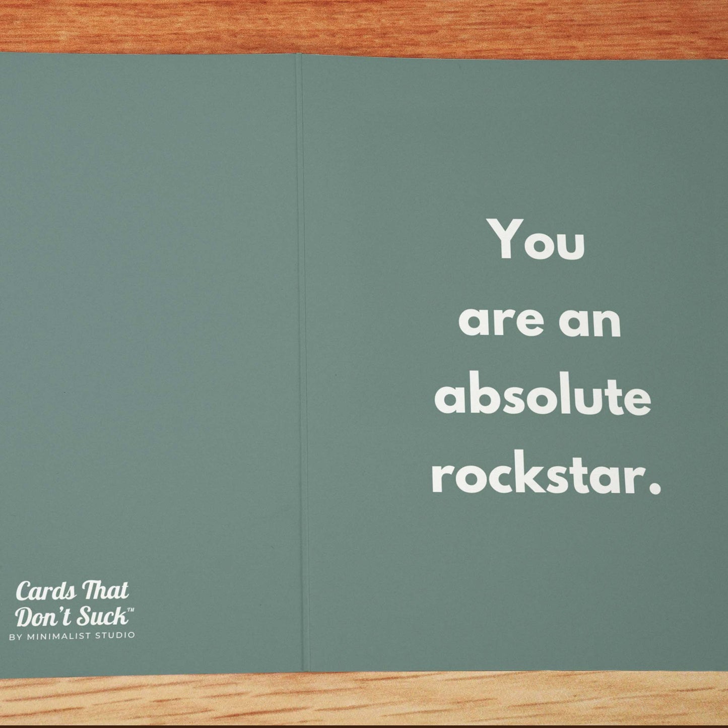 Absolute Rockstar Card - Minimalist Studio
