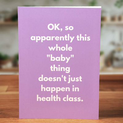 Baby Health Class Card - Minimalist Studio