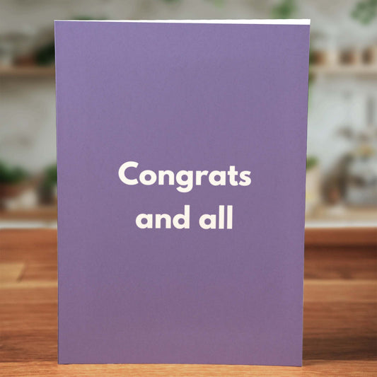 Congrats and All Card - Minimalist Studio