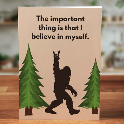 Bigfoot Believe Card - Minimalist Studio