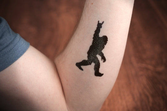 Rocking Bigfoot Temporary Tattoo - Minimalist Studio