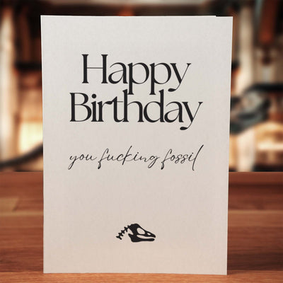 Fossil Birthday Card - Minimalist Studio