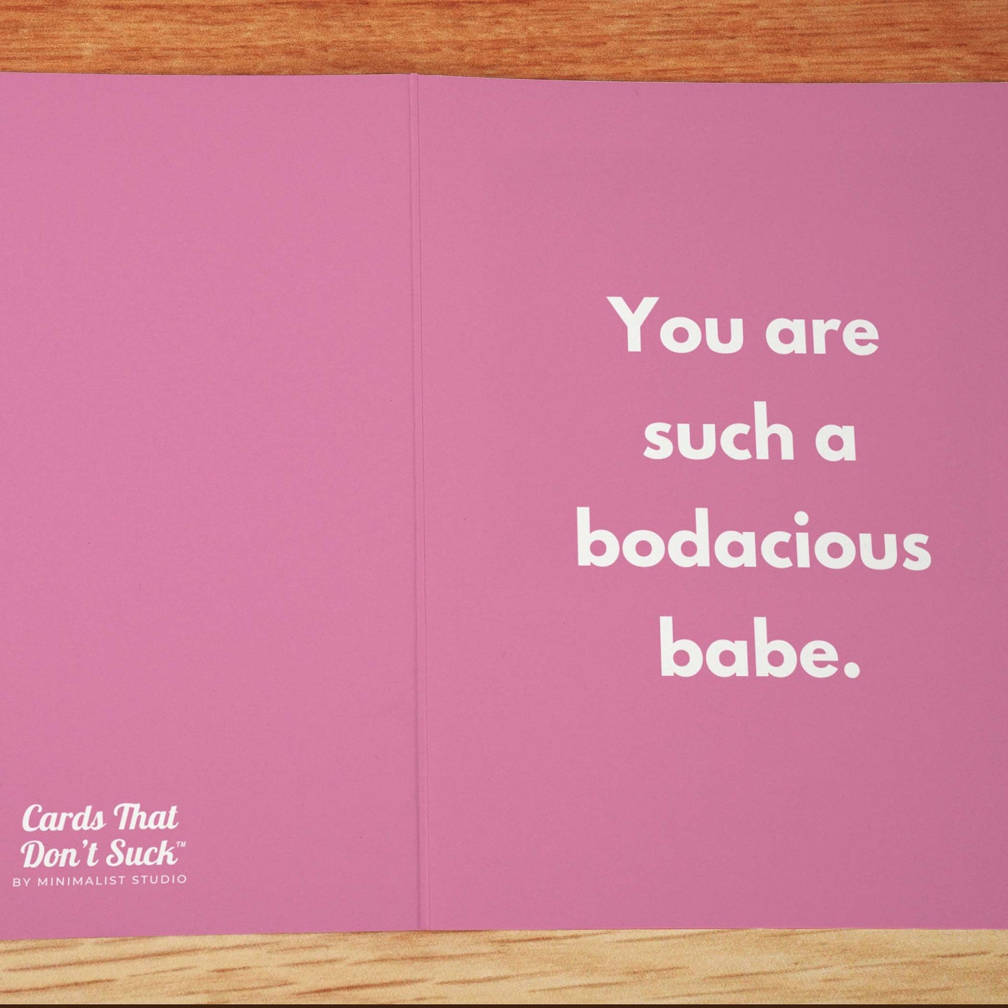 Bodacious Babe Card - Minimalist Studio