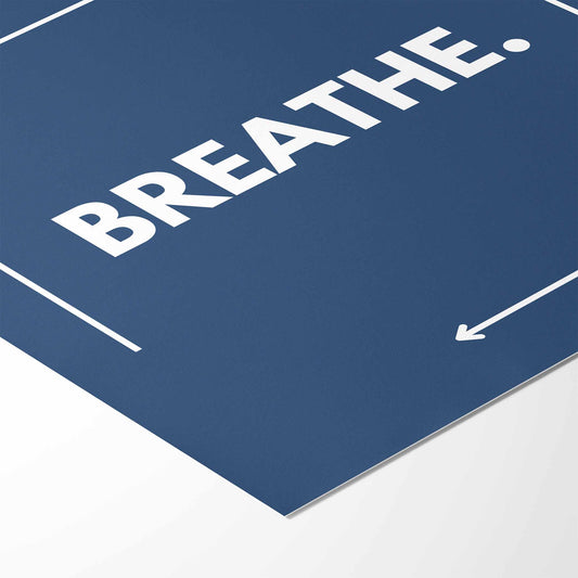 Breathe Art Print - Minimalist Studio