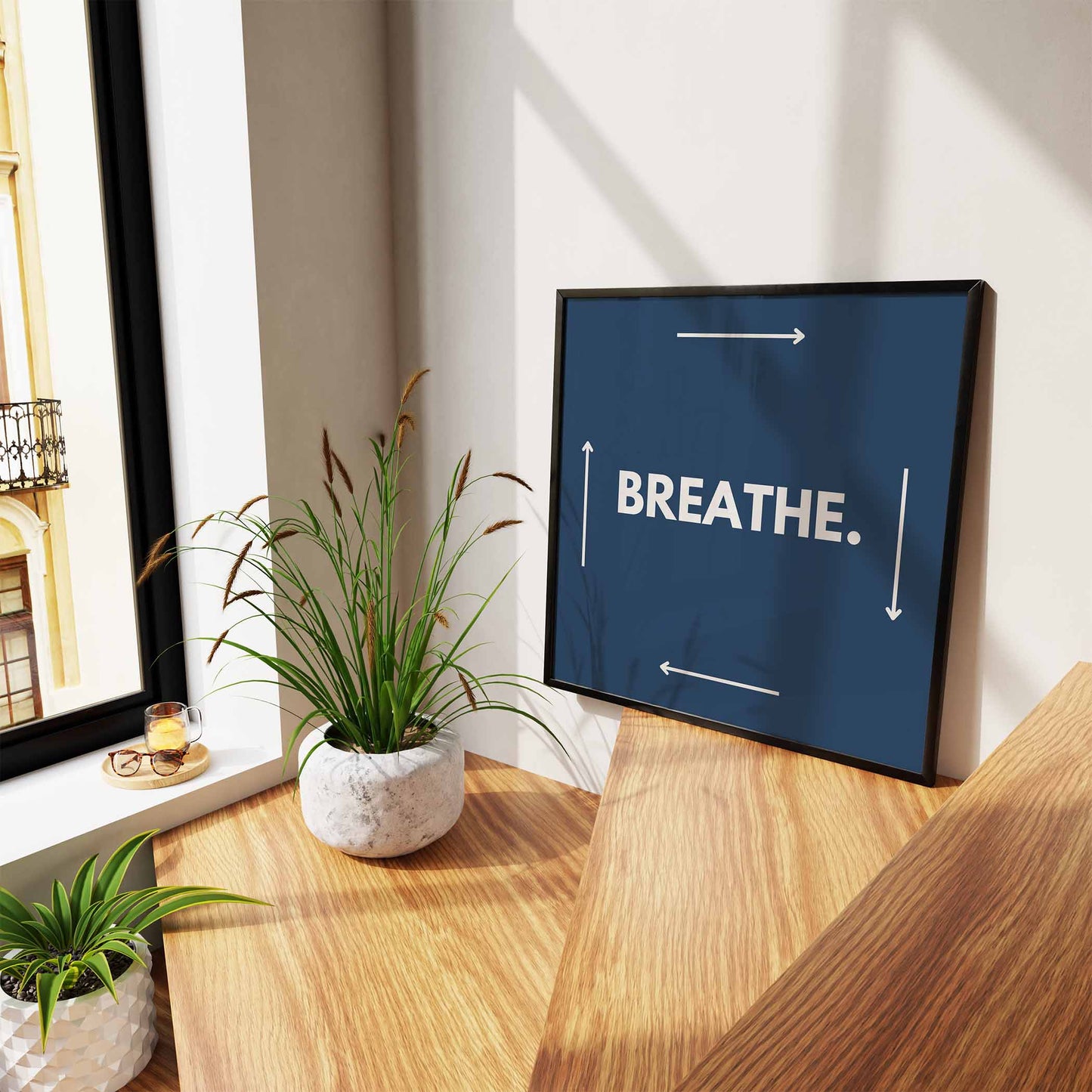 Breathe Art Print - Minimalist Studio