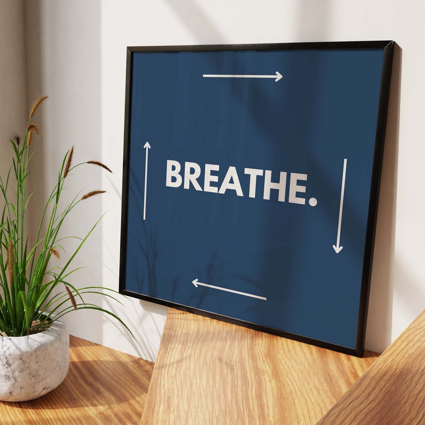 Breathe Art Print - Minimalist Studio