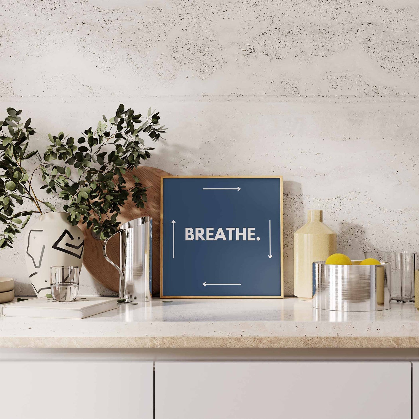 Breathe Art Print - Minimalist Studio