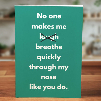 Breathe Through Nose Card - Minimalist Studio