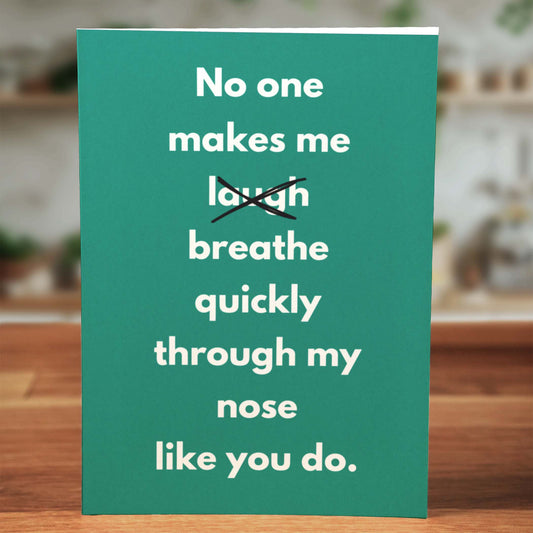 Breathe Through Nose Card - Minimalist Studio
