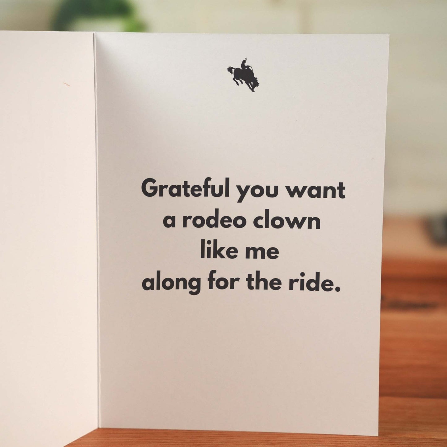 Bucking Bronco Card - Minimalist Studio