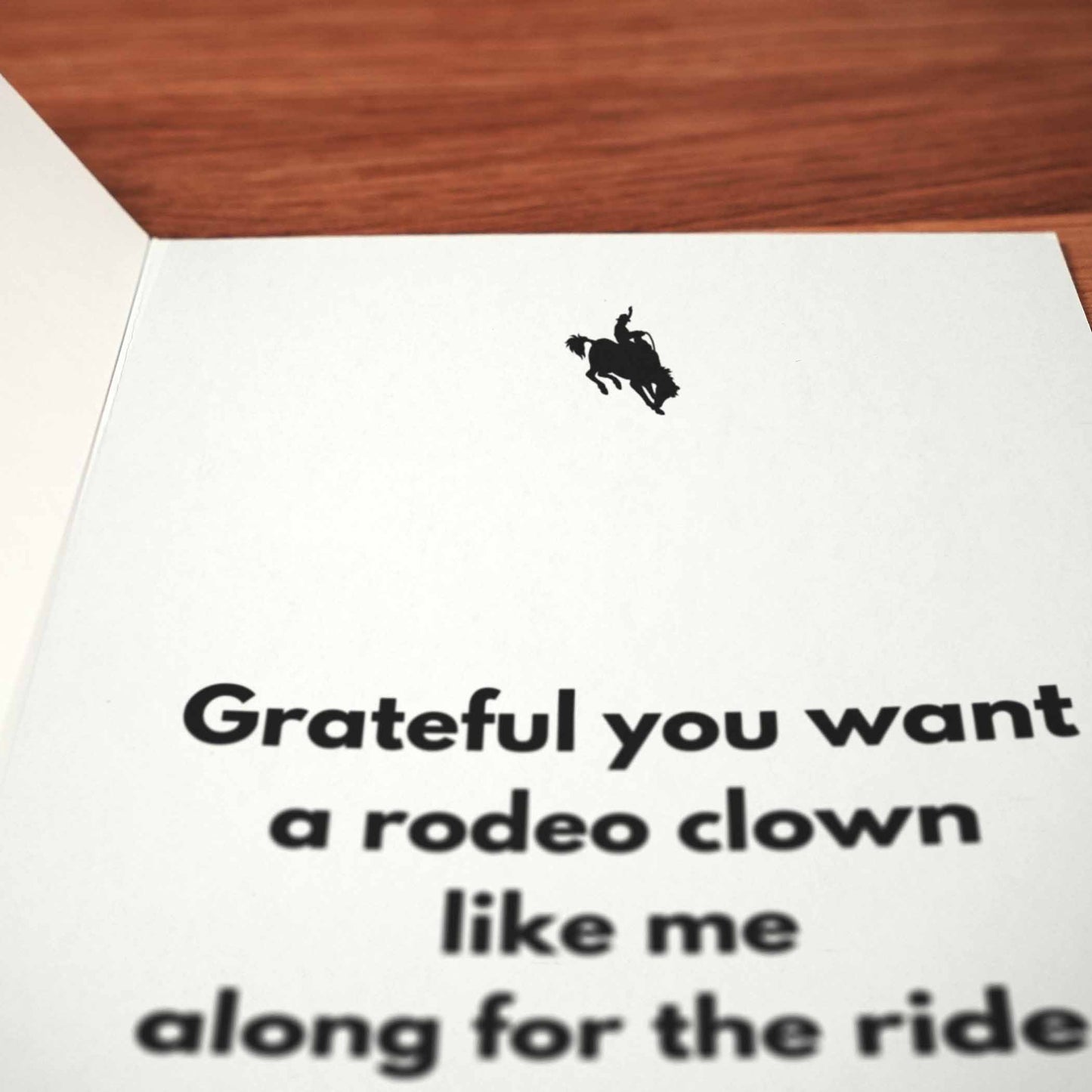 Bucking Bronco Card - Minimalist Studio