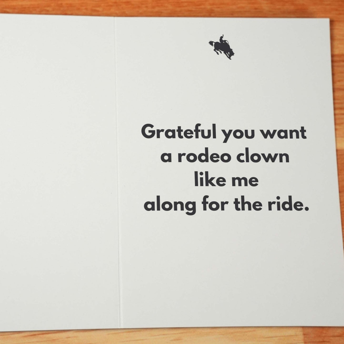 Bucking Bronco Card - Minimalist Studio