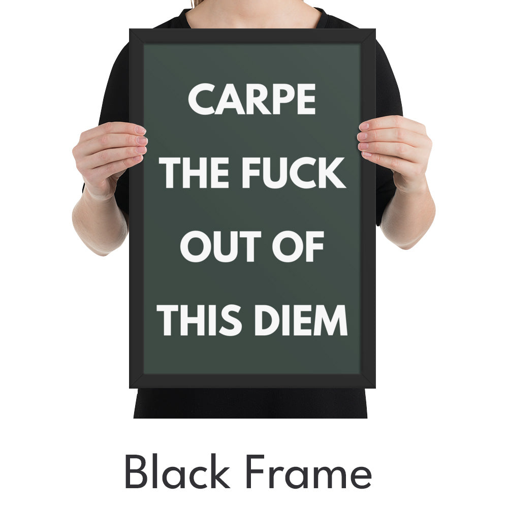 Carpe Diem Art Print - Minimalist Studio