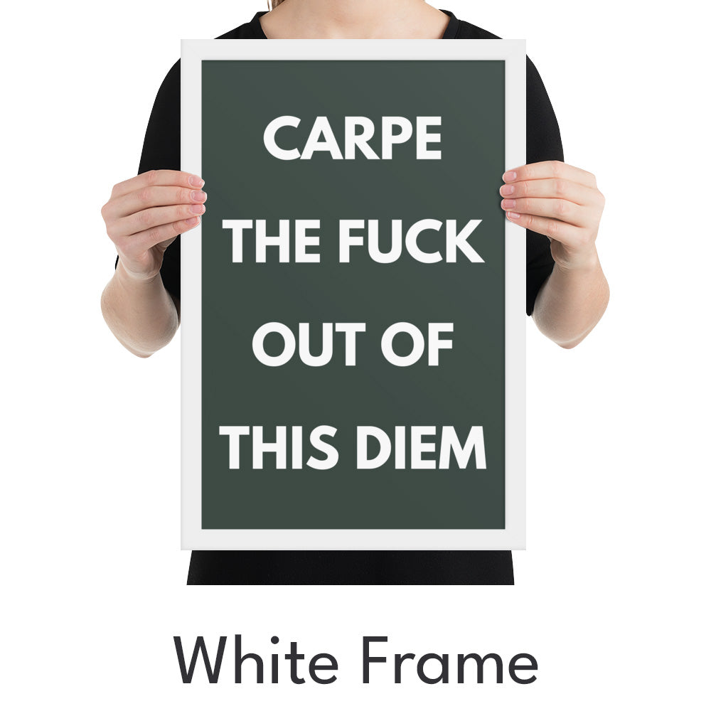 Carpe Diem Art Print - Minimalist Studio