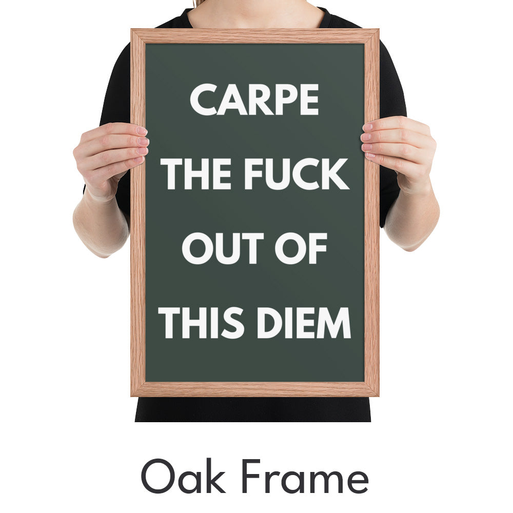Carpe Diem Art Print - Minimalist Studio
