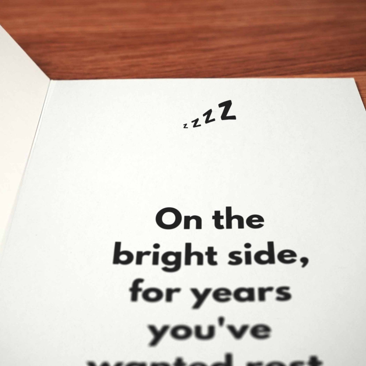 Closer to Death Birthday Card - Minimalist Studio