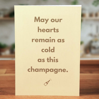 Cold Champagne Card - Minimalist Studio
