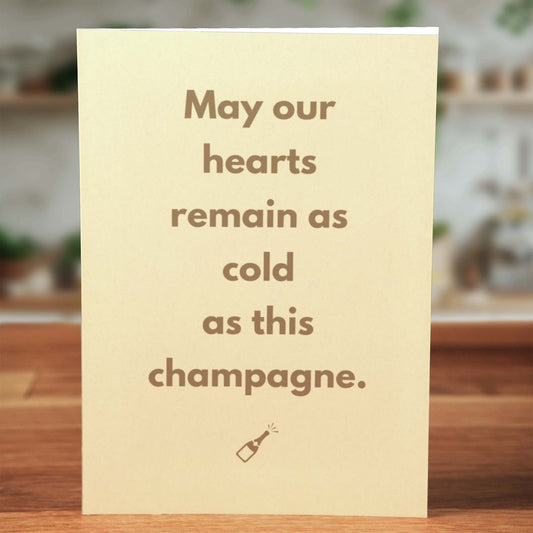 Cold Champagne Card - Minimalist Studio