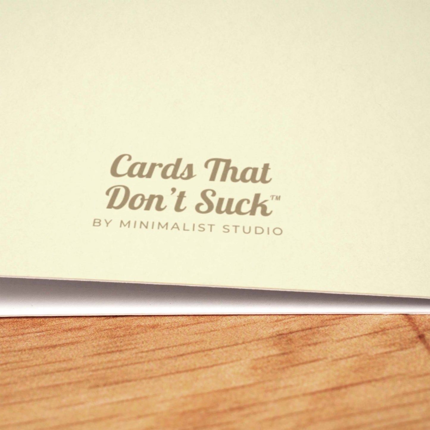 Cold Champagne Card - Minimalist Studio