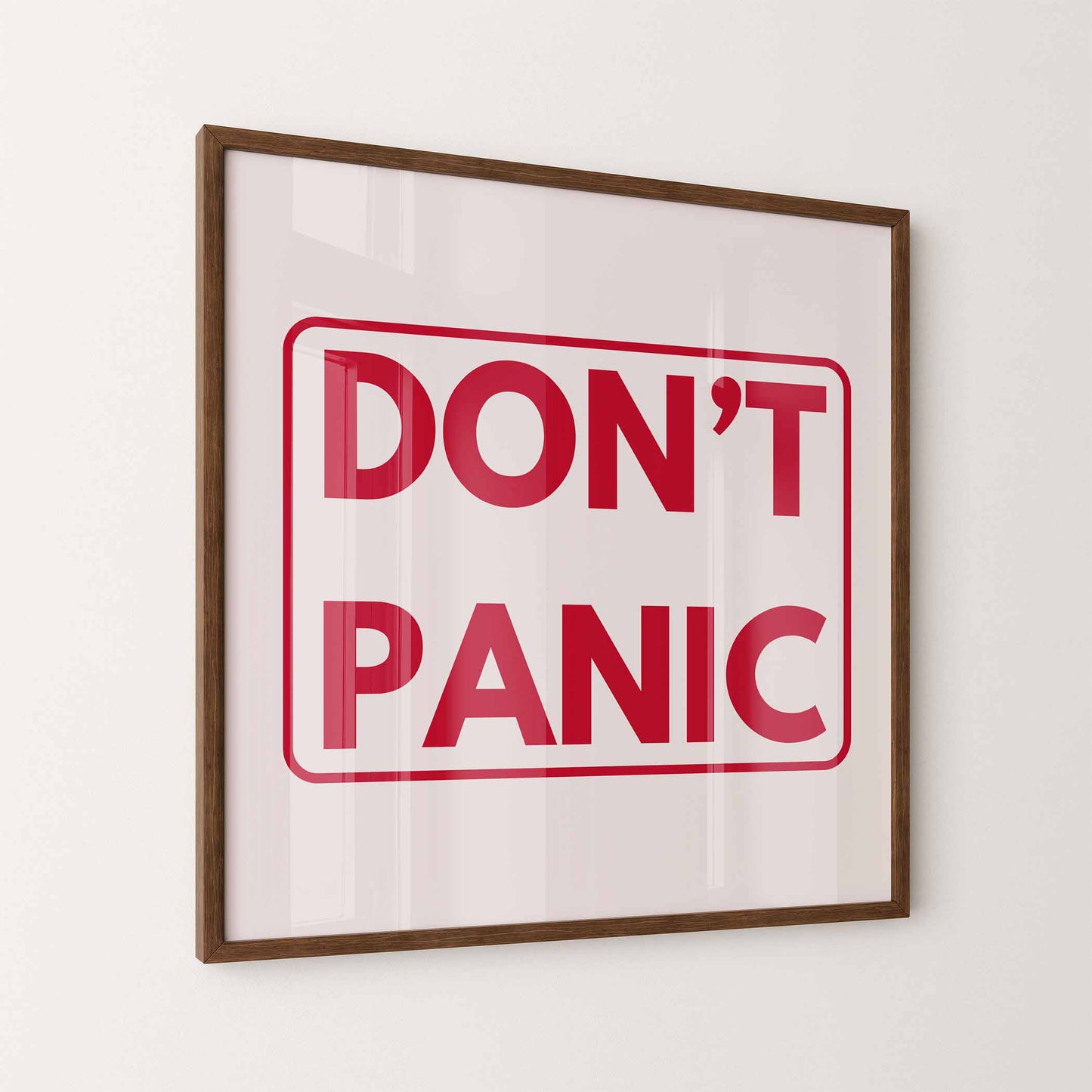 Don't Panic Art Print - Minimalist Studio