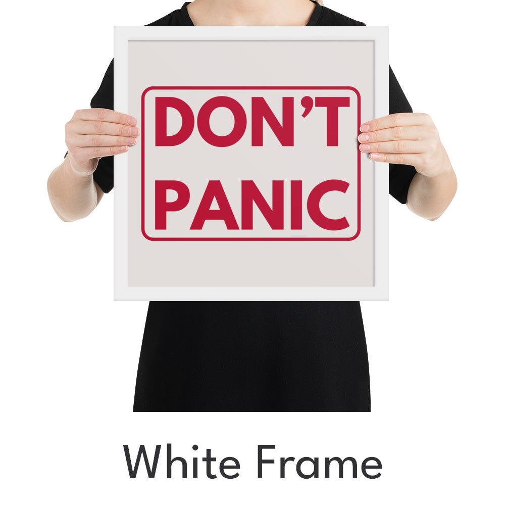 Don't Panic Art Print - Minimalist Studio
