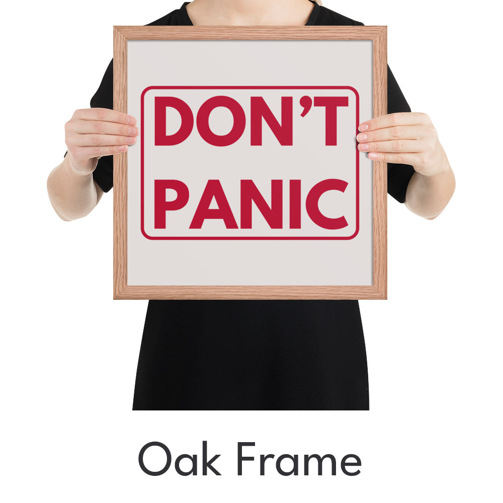 Don't Panic Art Print - Minimalist Studio