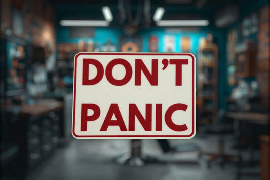Don't Panic Temporary Tattoo - Minimalist Studio