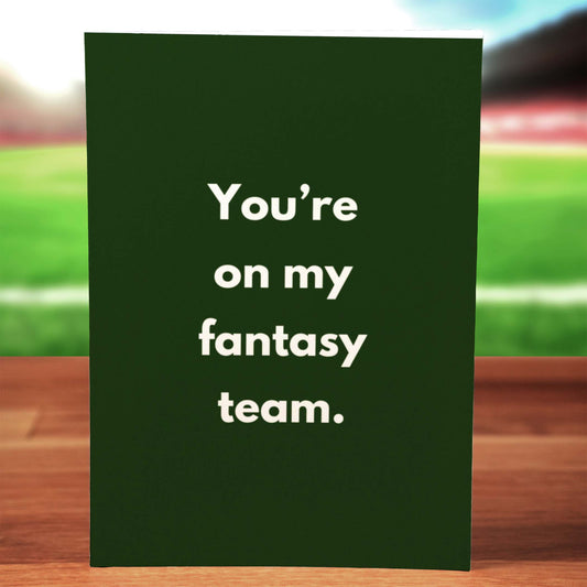 Fantasy Team Card - Minimalist Studio