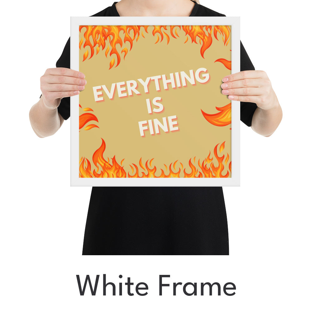 Everything Is Fine Art Print - Minimalist Studio