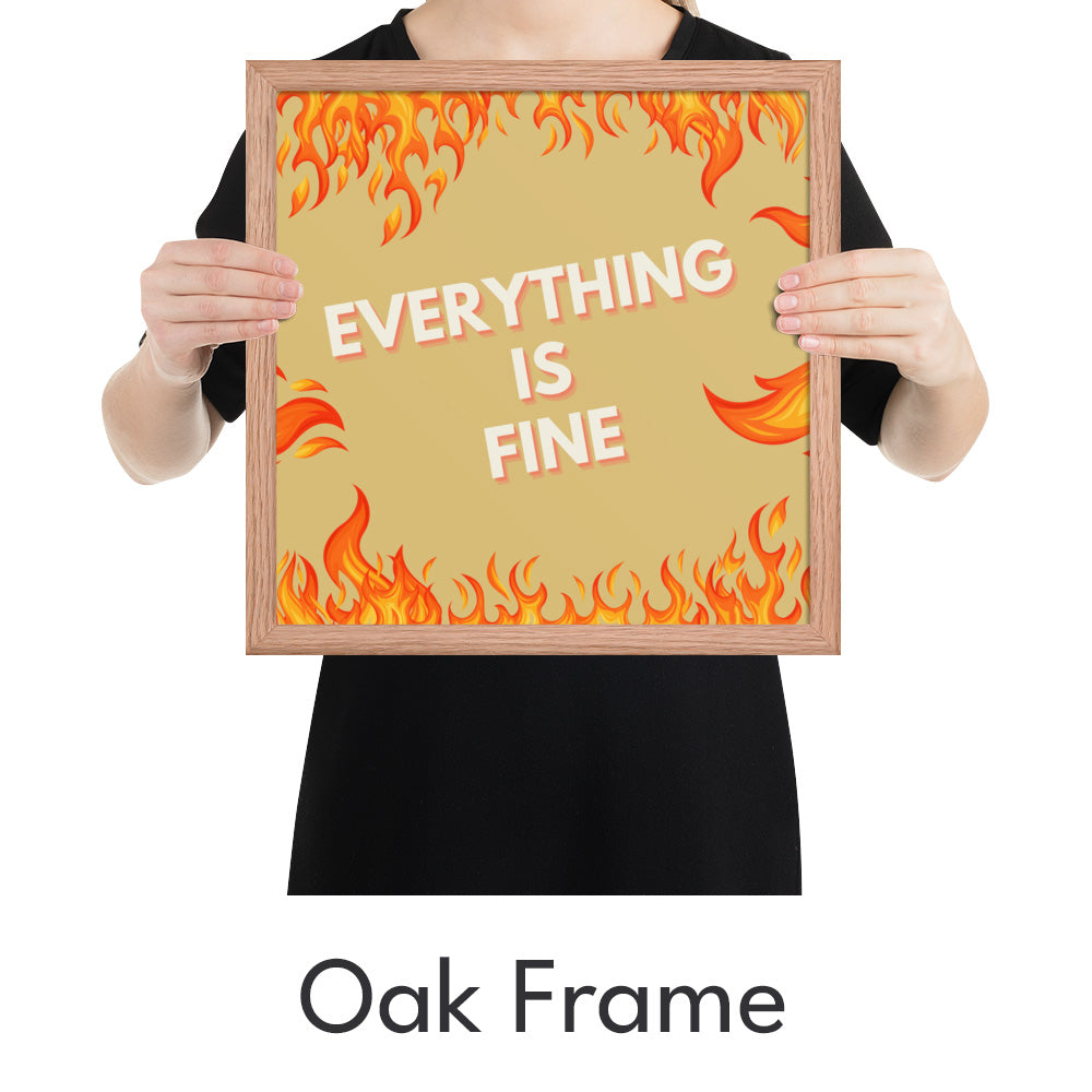 Everything Is Fine Art Print - Minimalist Studio