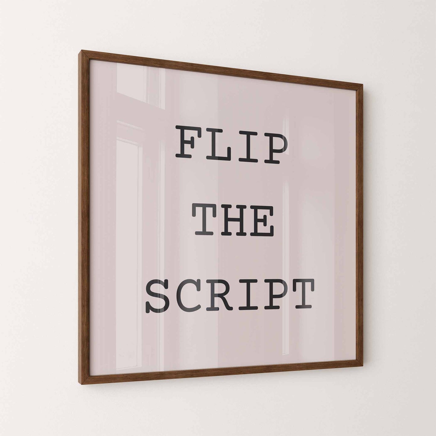 Flip the Script Art Print - Minimalist Studio