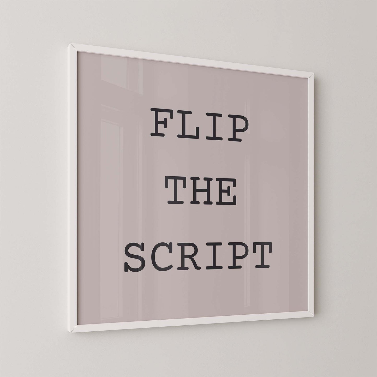 Flip the Script Art Print - Minimalist Studio