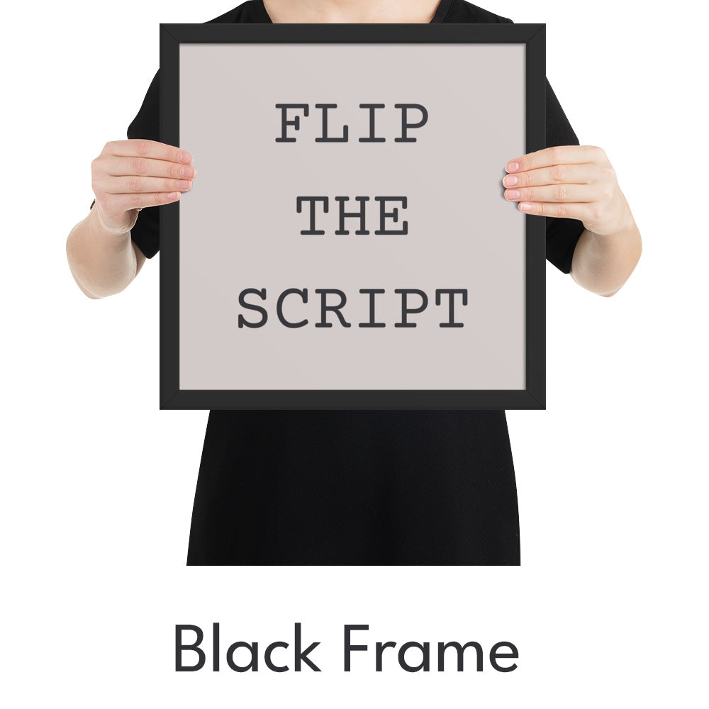 Flip the Script Art Print - Minimalist Studio