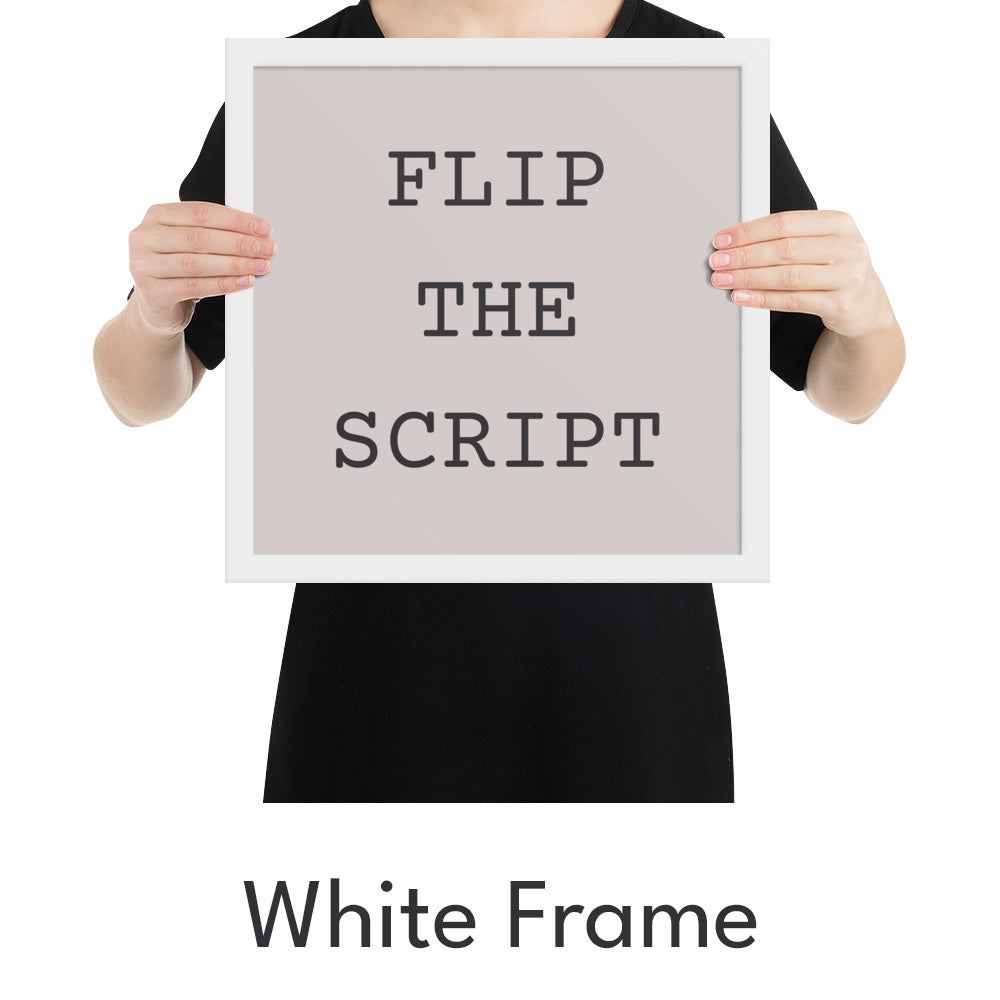 Flip the Script Art Print - Minimalist Studio