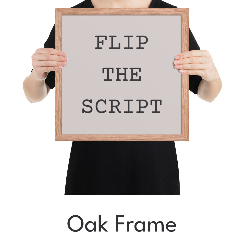 Flip the Script Art Print - Minimalist Studio