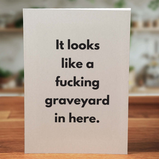Looks Like a Graveyard Card - Minimalist Studio