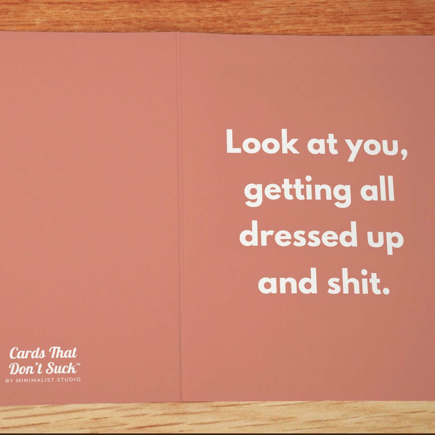 Getting All Dressed Up Card - Minimalist Studio