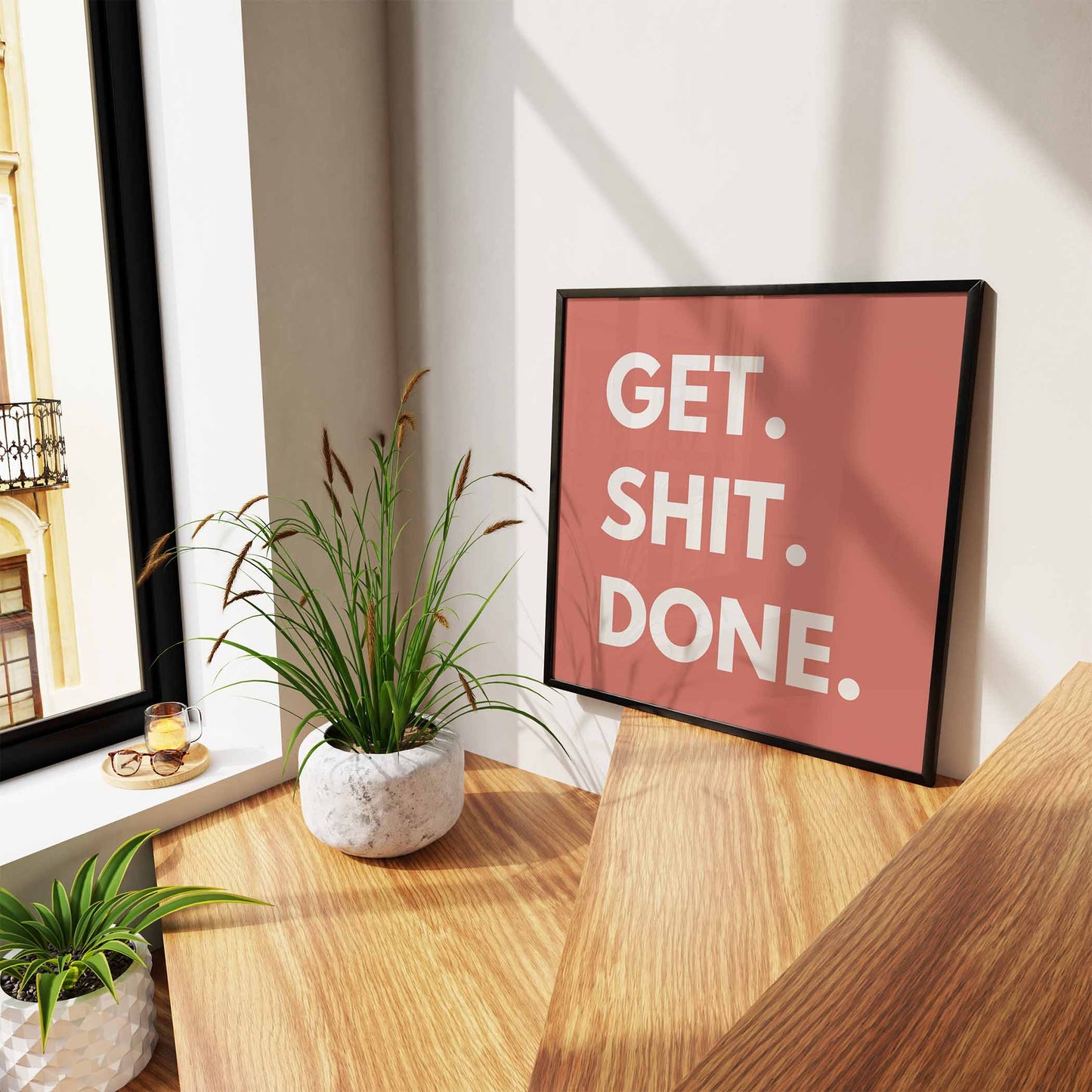 Get Shit Done Art Print - Minimalist Studio