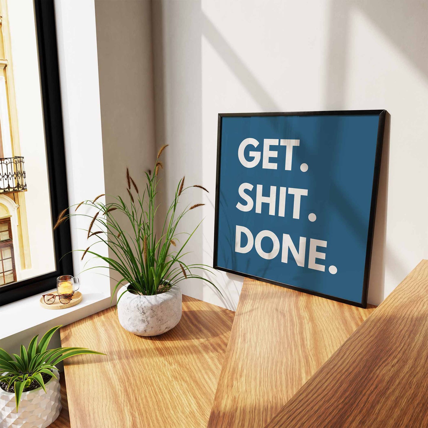 Get Shit Done Art Print - Minimalist Studio