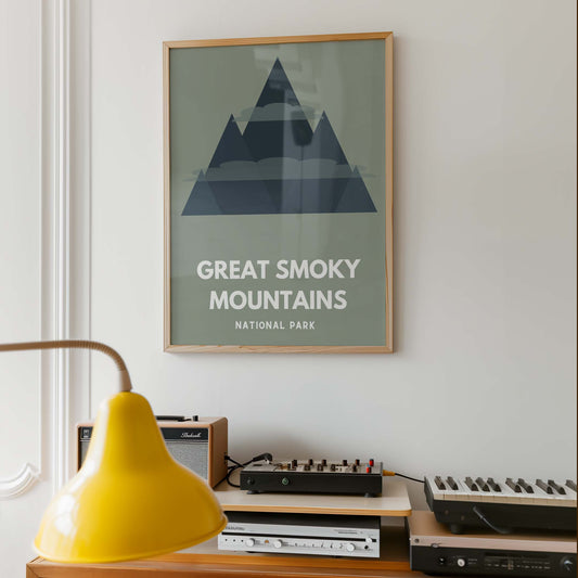 Great Smoky Mountains National Park Art Print - Minimalist Studio