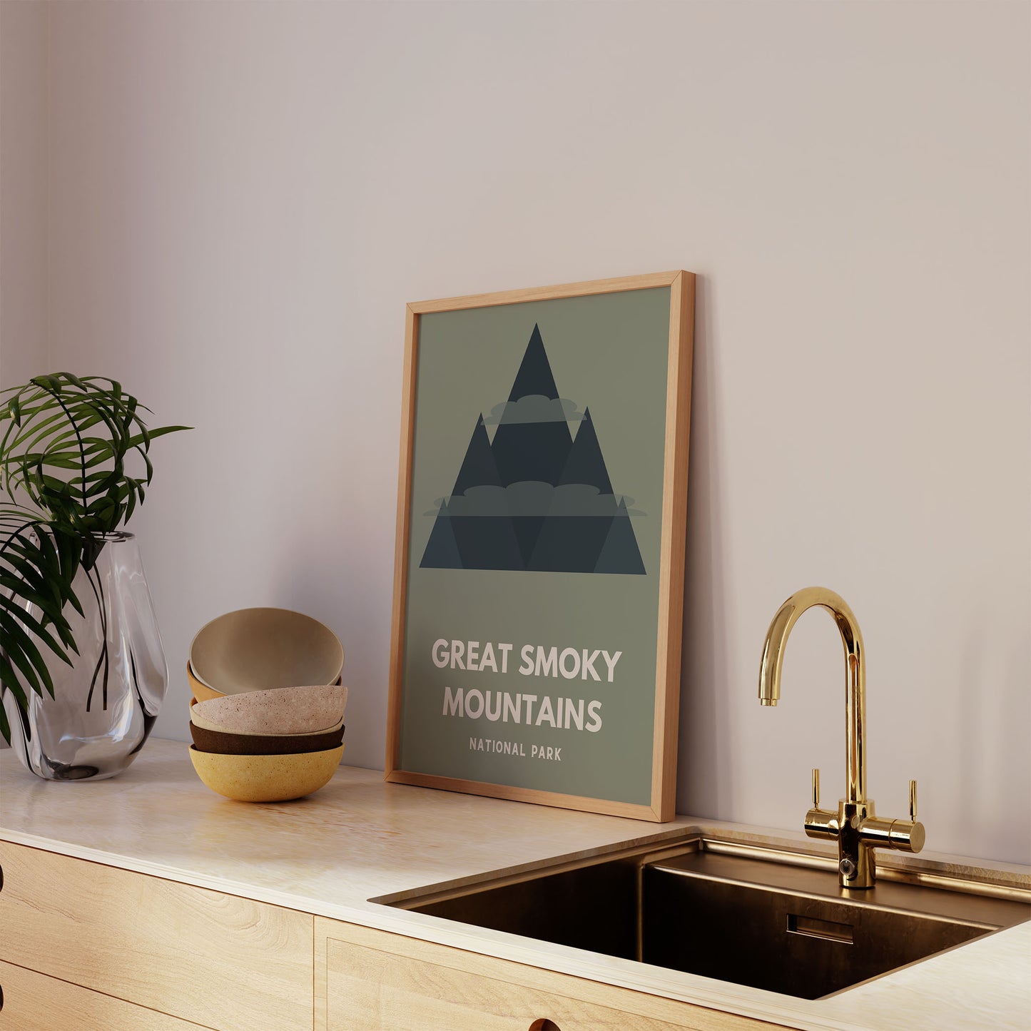 Great Smoky Mountains National Park Art Print - Minimalist Studio